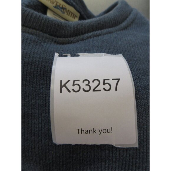 VINTAGE Travel Smith Sweater Medium Pullover Thermal Waffle Crew USA - Picture 10 of 10